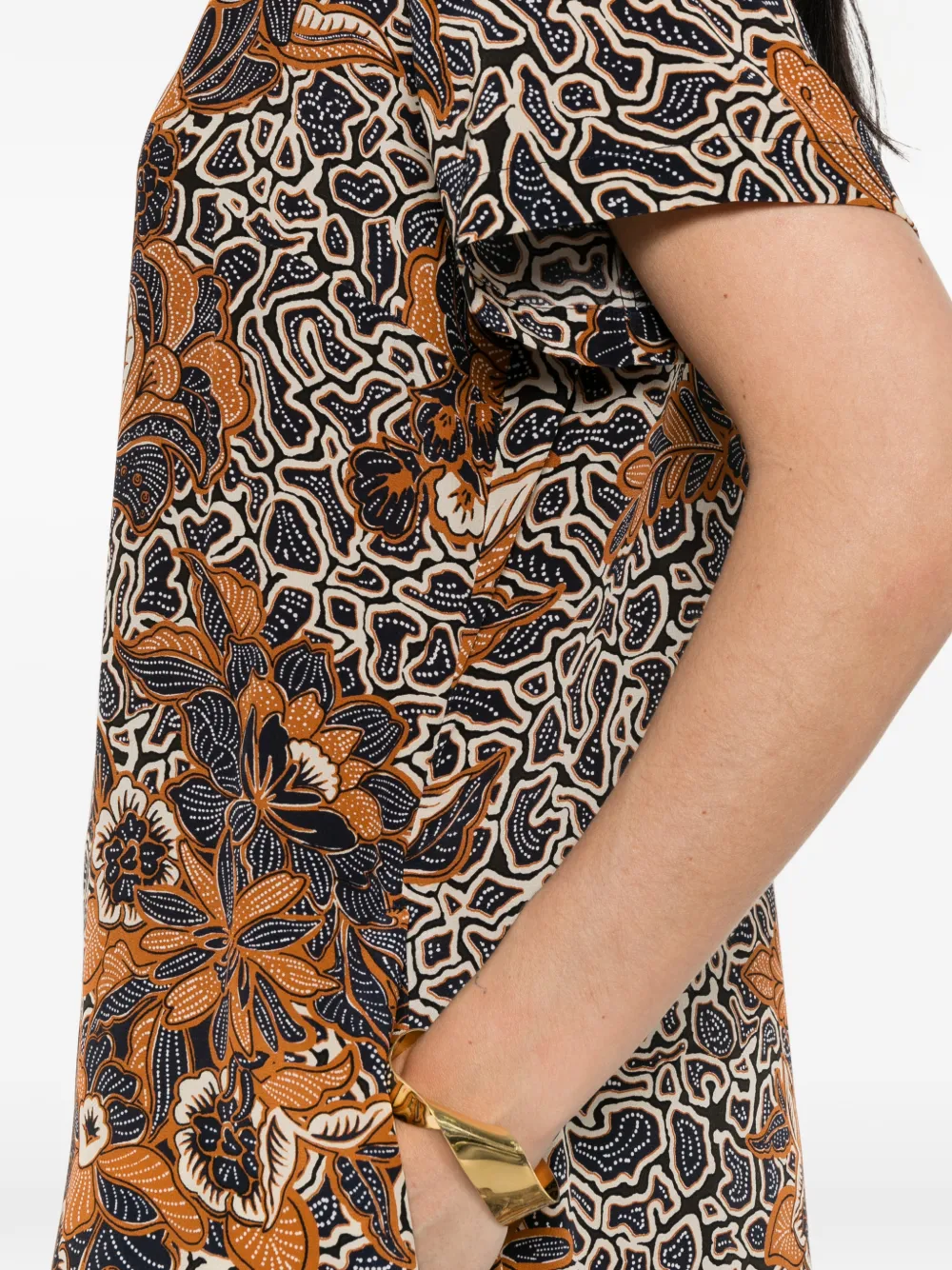Weekend Max Mara Jurk met bloemenprint Bruin