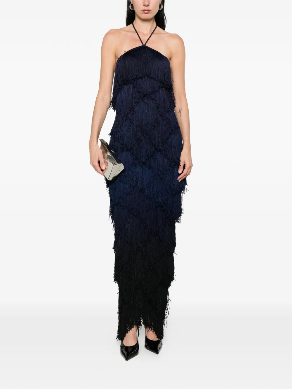 Bless 라구나 프린지 홀터넥 맥시 드레스 | 이브닝 드레스 | Image 2