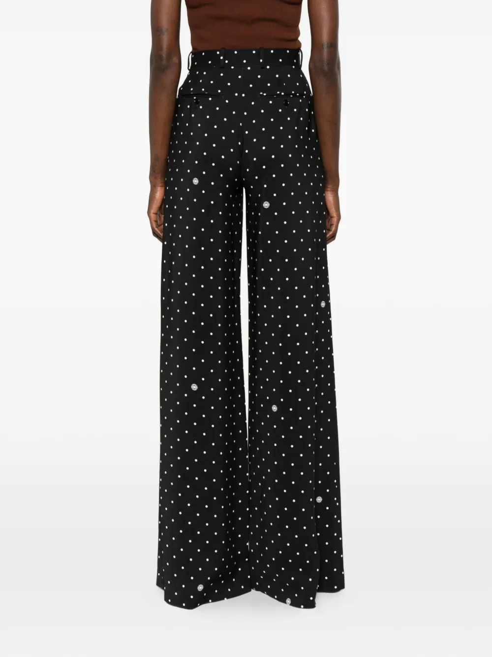 Elie Saab Broek met stippen Zwart