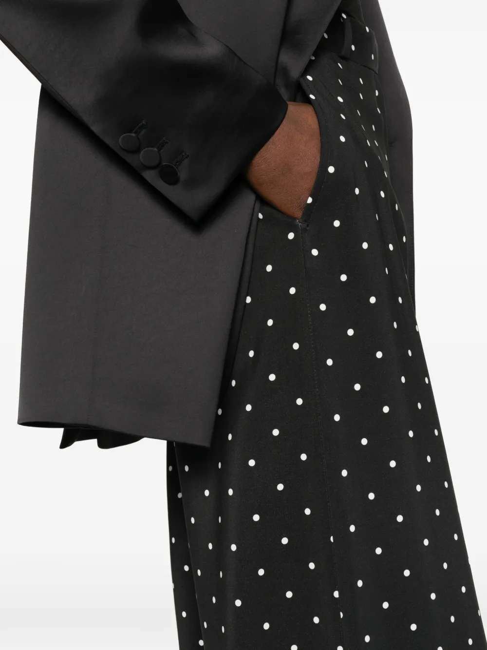 Elie Saab Broek met stippen Zwart