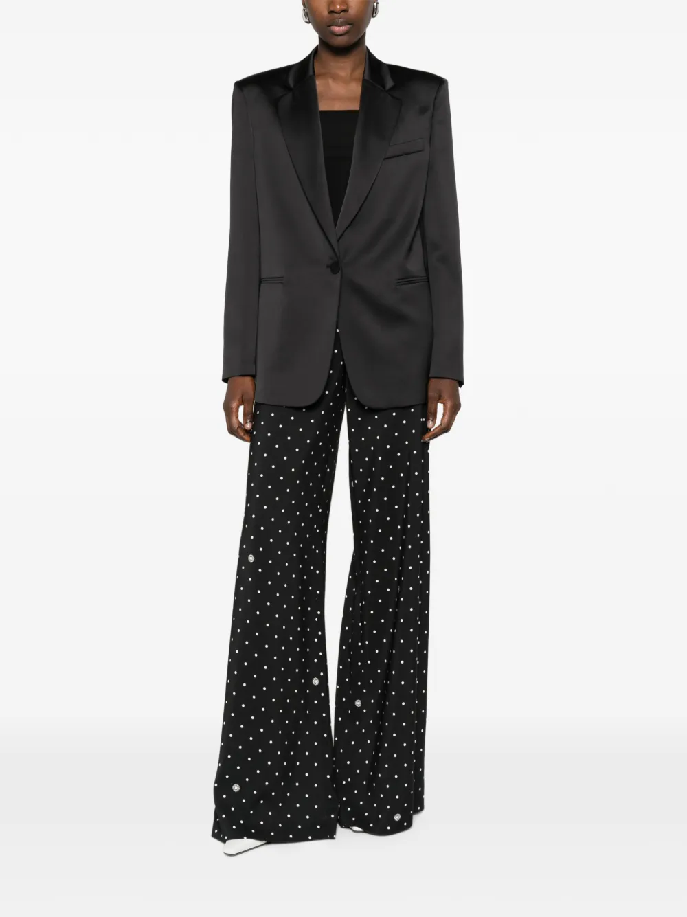 Elie Saab Broek met stippen Zwart