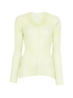 Pleats Please Issey Miyake シフォン ツイストトップ | ニュートラル