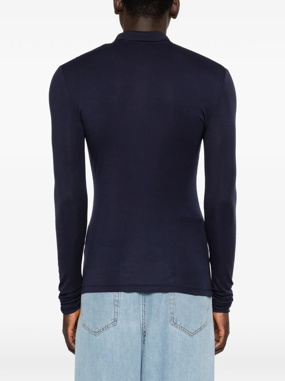 ENTIRE STUDIOS Poloshirt met lange mouwen Blauw