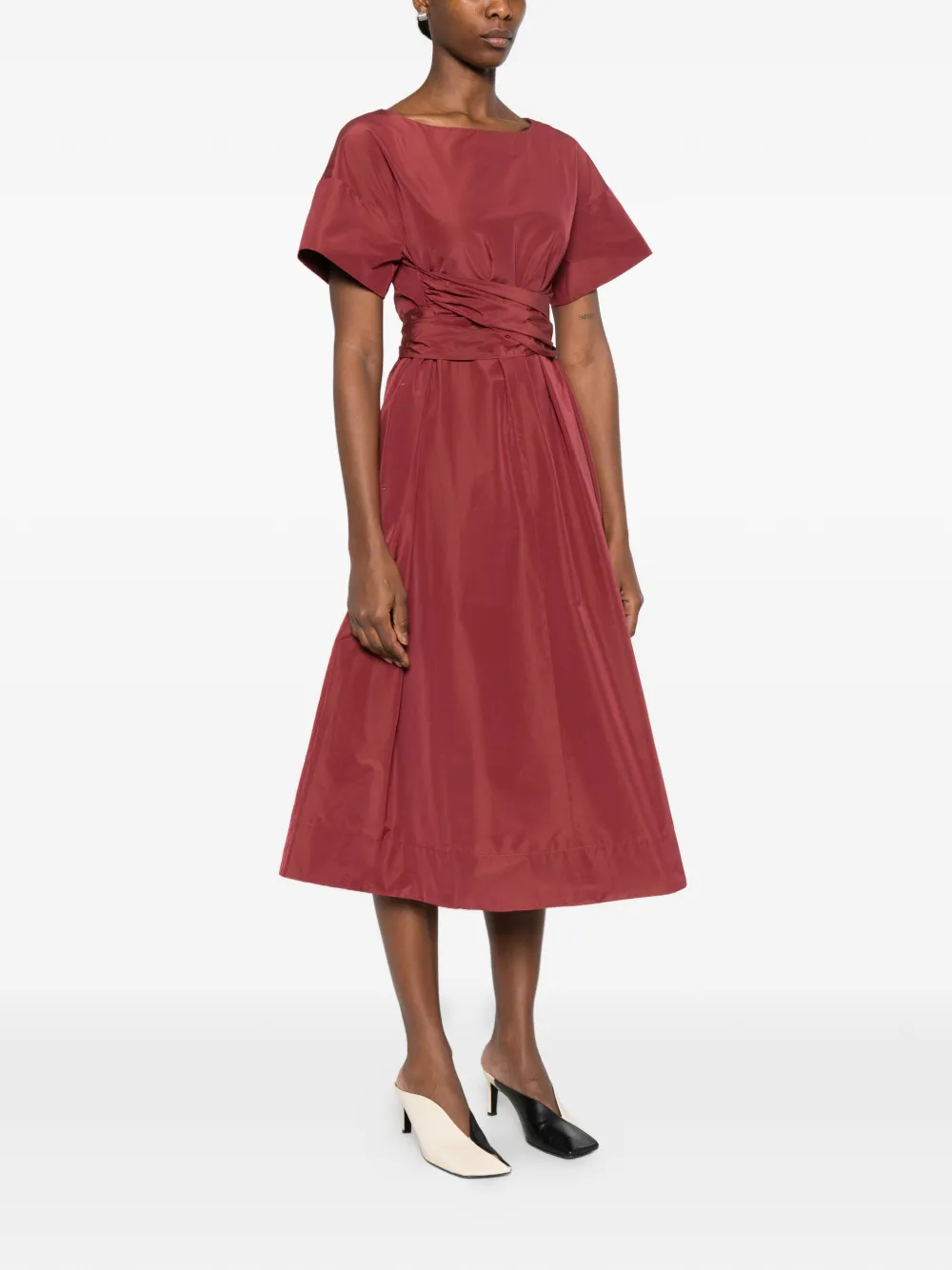  Weekend Max Mara Draped Dress - Red 