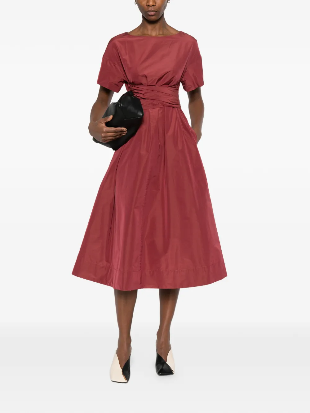  Weekend Max Mara Draped Dress - Red 