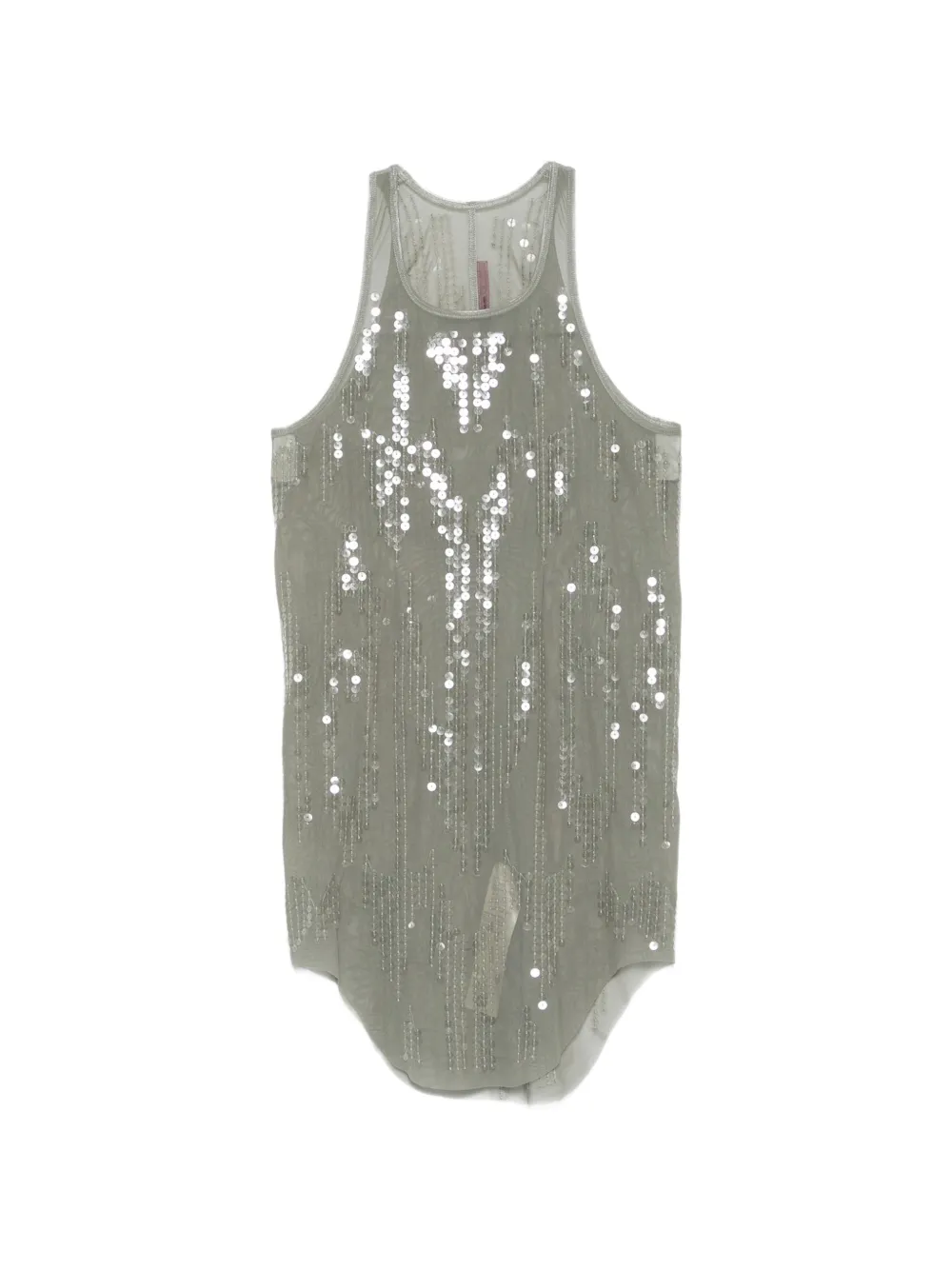 Rick Owens Lilies sequi- embellished top - Verde