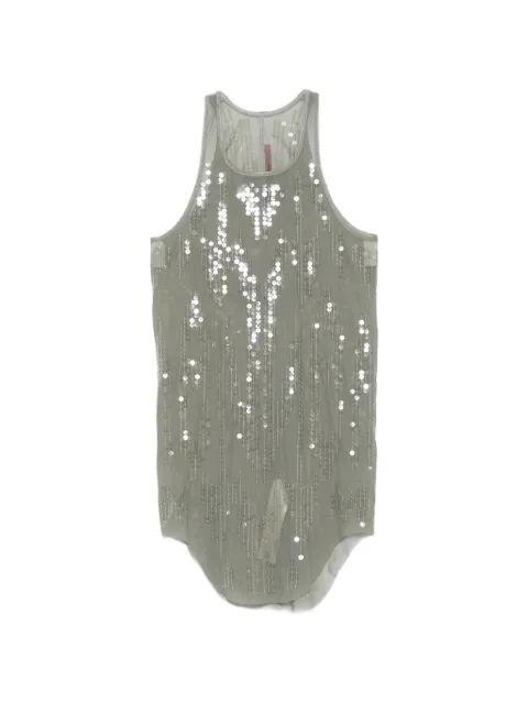 Rick Owens Lilies top bordado con lentejuelas