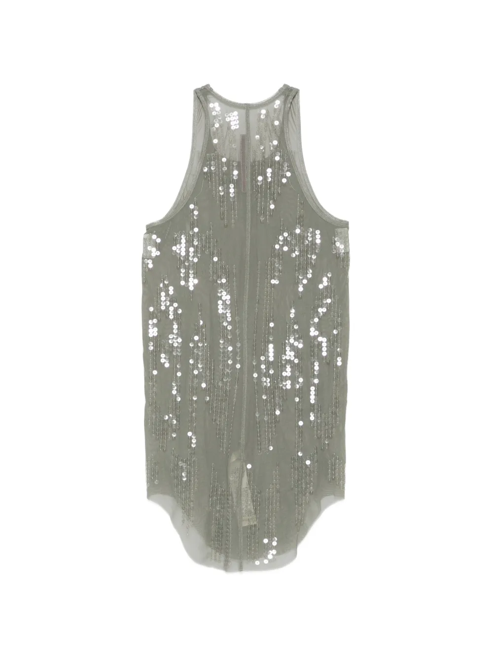 Rick Owens Lilies sequi- Embellished Top | Green | FARFETCH