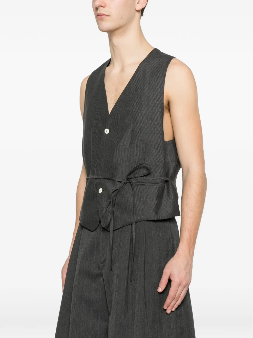 Jacquemus Raysan gilet met knopen Grijs