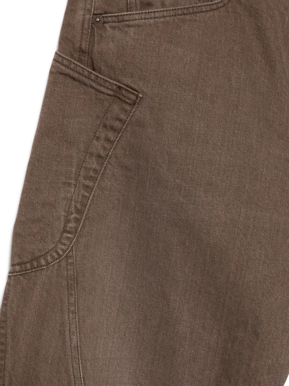  Khoki Panelling Trousers - Brown 
