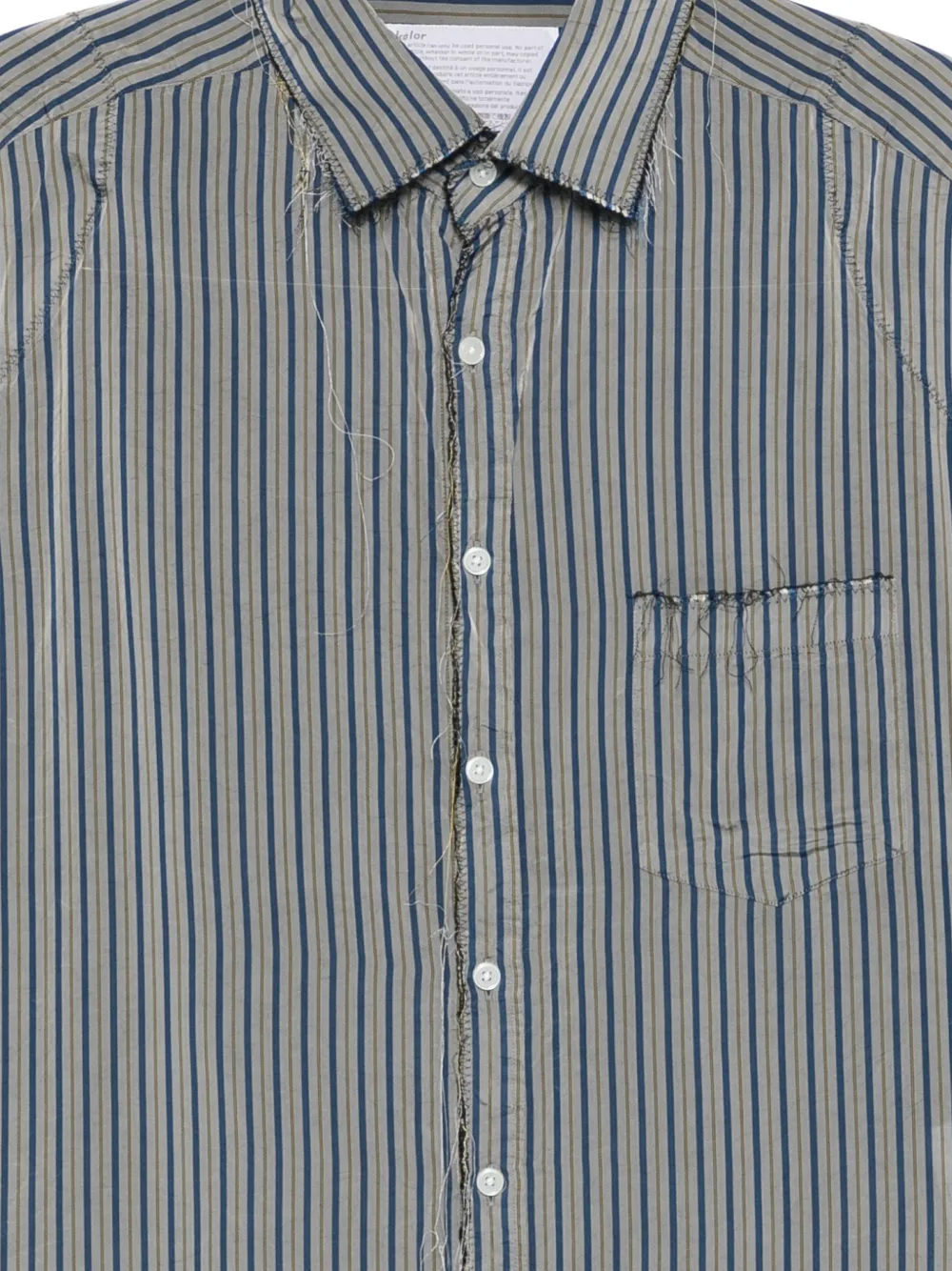  Kolor Striped-pattern Shirt - Grey 