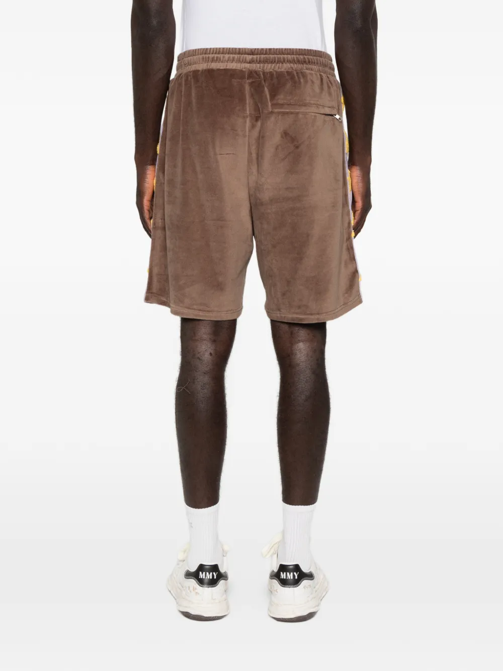 KidSuper Shorts met geborduurd logo en sterpatch Bruin