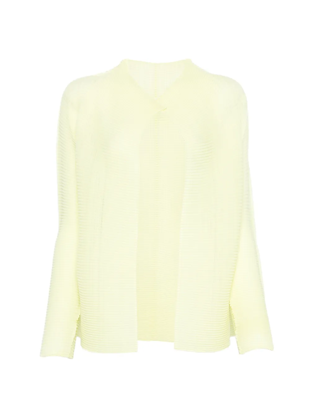 Issey Miyake open-front long-sleeve jacket - Gelb