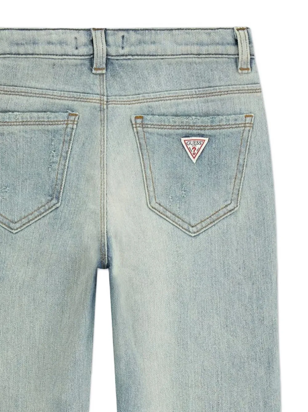  Guess Kids Two-tone Straight-leg Jeans - Blue 