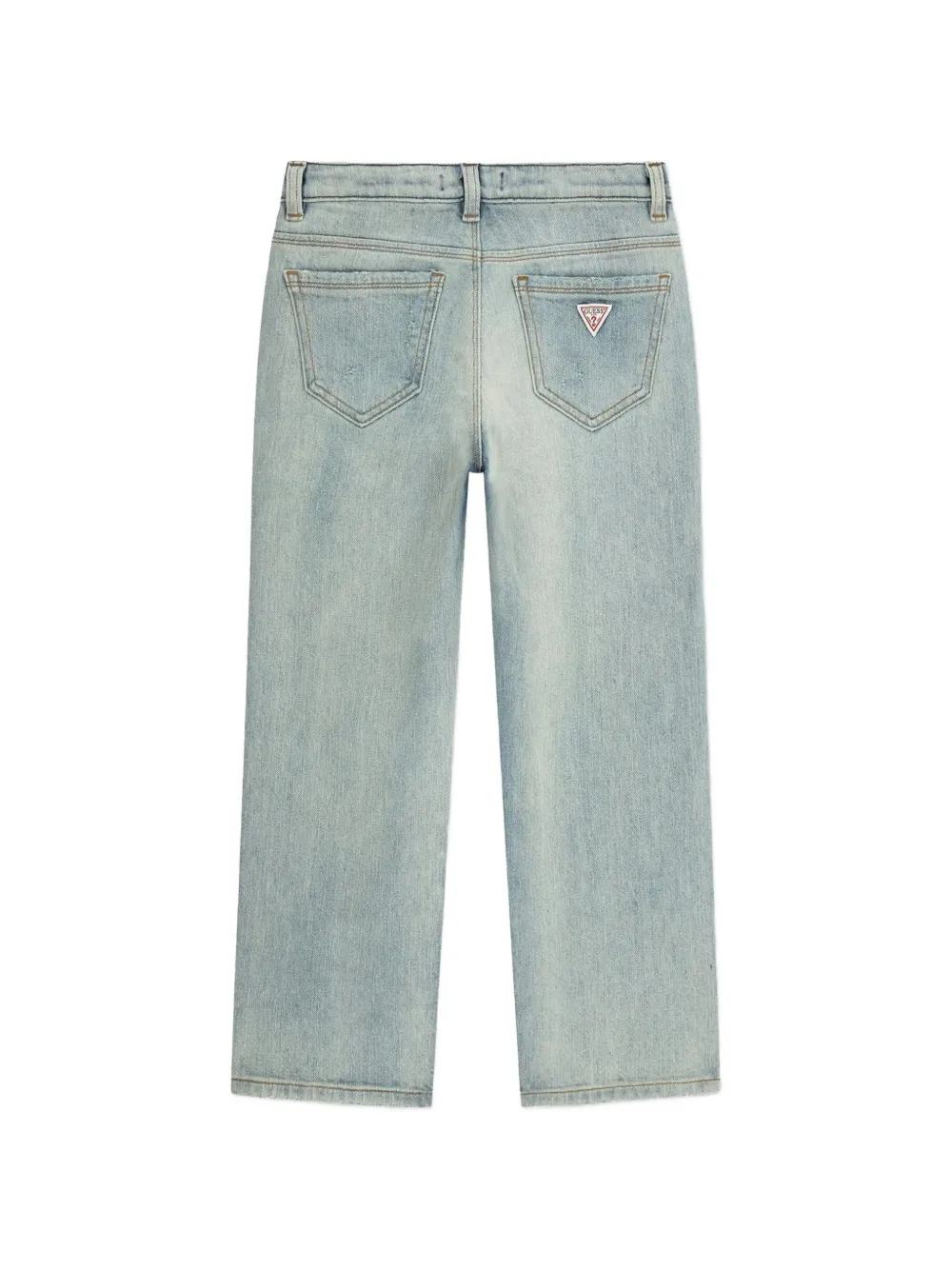  Guess Kids Two-tone Straight-leg Jeans - Blue 