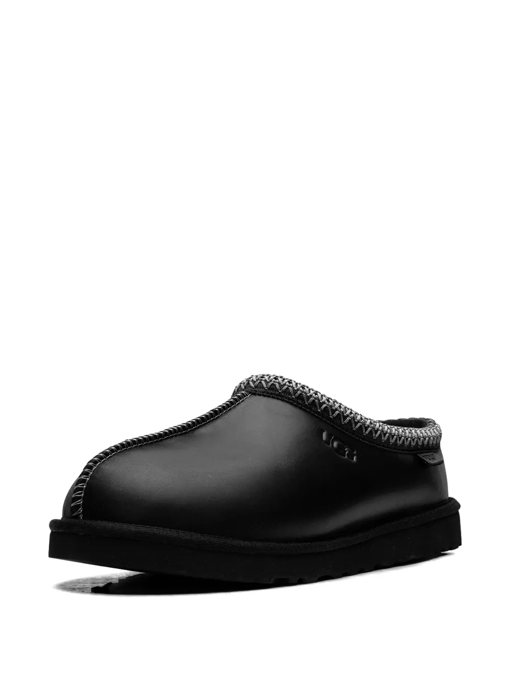 UGG Tasman leren regenerate slippers Zwart