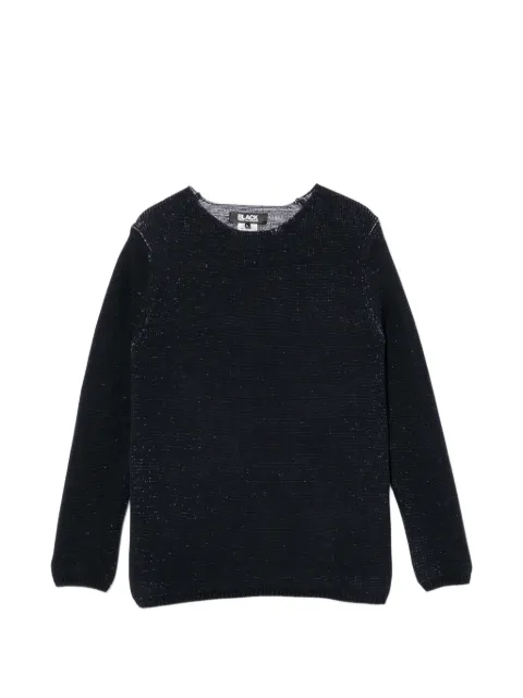 Black Comme Des Garçons round-neck long-sleeve jumper