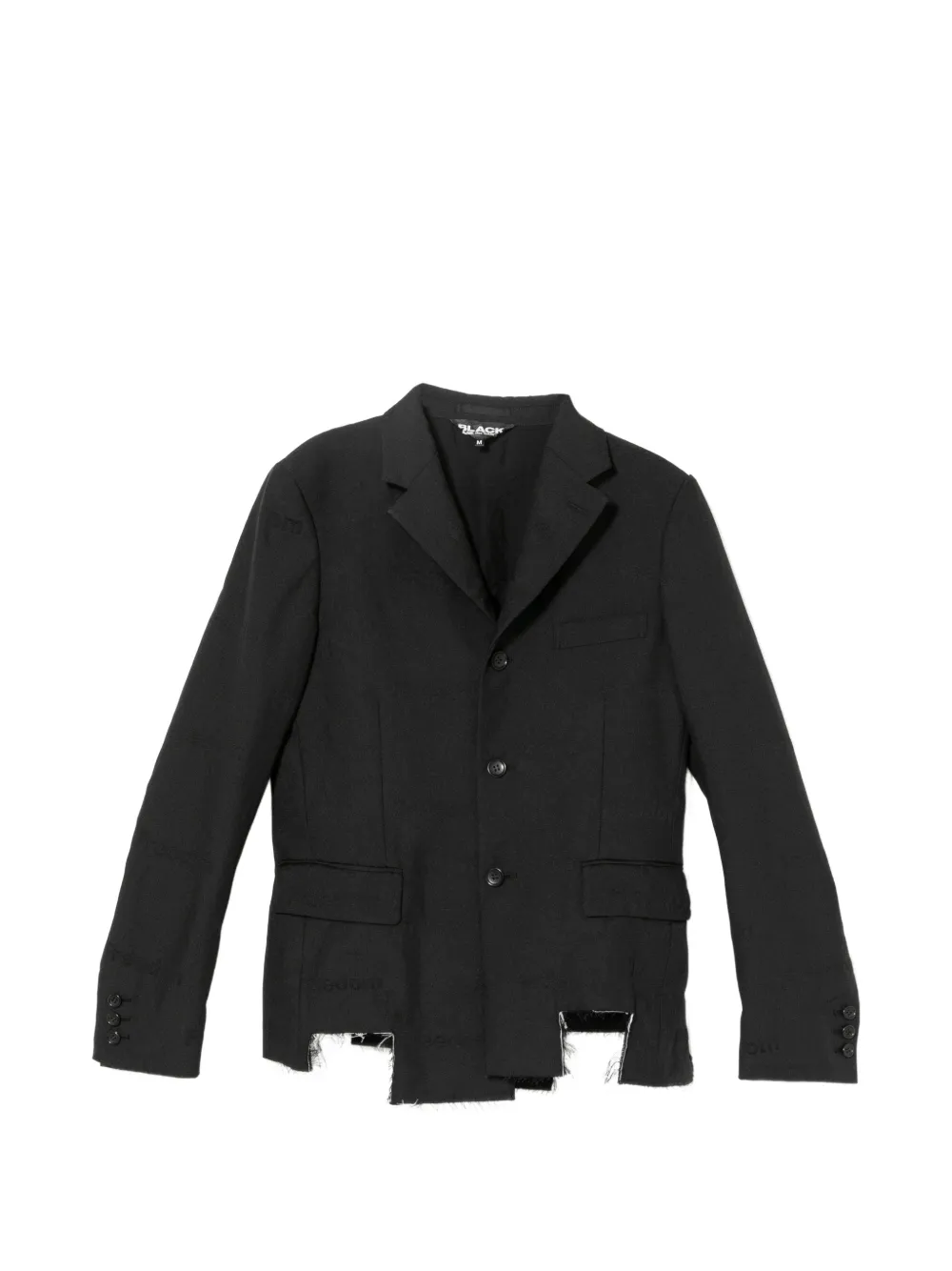 Black Comme Des Garçons Besticktes Sakko mit Cut-Out - Schwarz