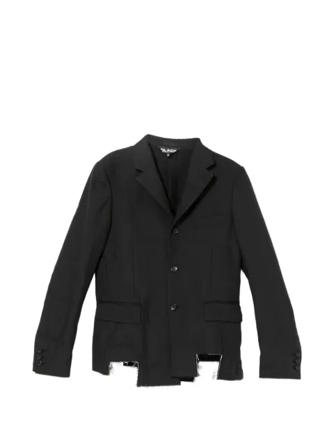 Black Comme Des Garçons embroidered cut-out blazer