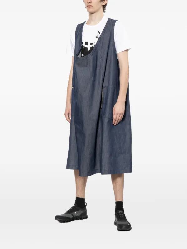 BLACK COMME des GARÇONS ノースリーブドレス S Black Comme Des Garçons スクープネック ノースリーブ ドレス