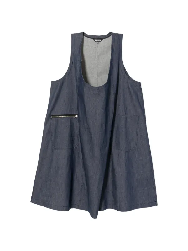 BLACK COMME des GARÇONS ノースリーブドレス S Black Comme Des Garçons スクープネック ノースリーブ ドレス