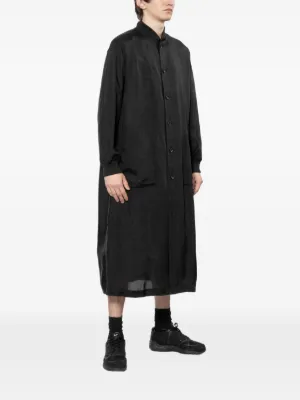 BLACKCOMMEdesGARCONS フィルタークロス シースルー コート Black Comme Des Garçons ロゴプリント シースルーコート | ブラック