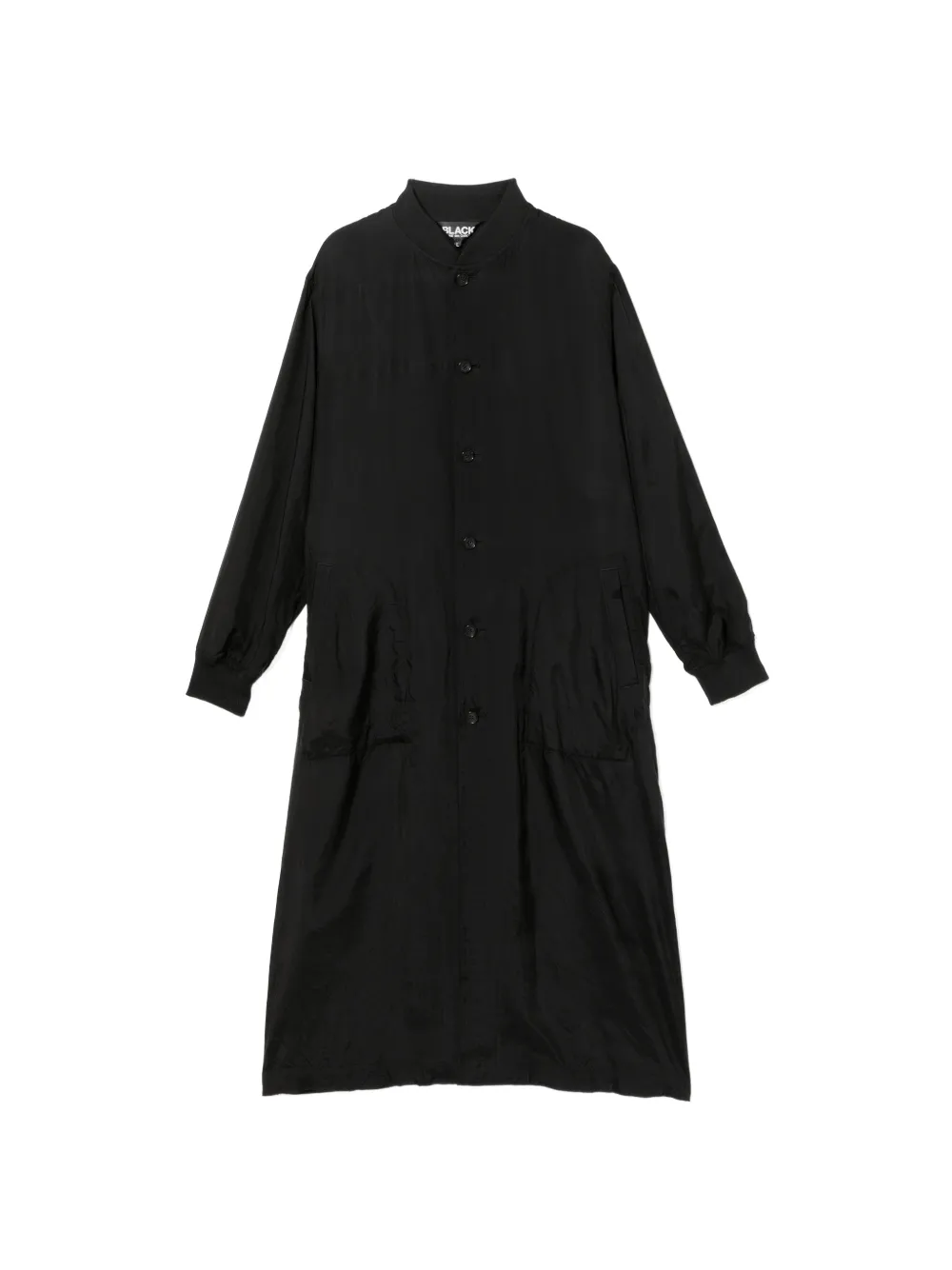 Black Comme Des Garçons Cappotto con logo - Nero