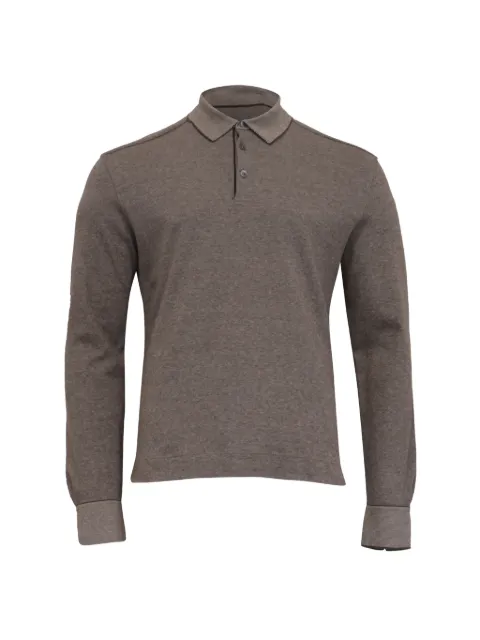 Ermenegildo Zegna Vintage cotton long-sleeve polo shirt