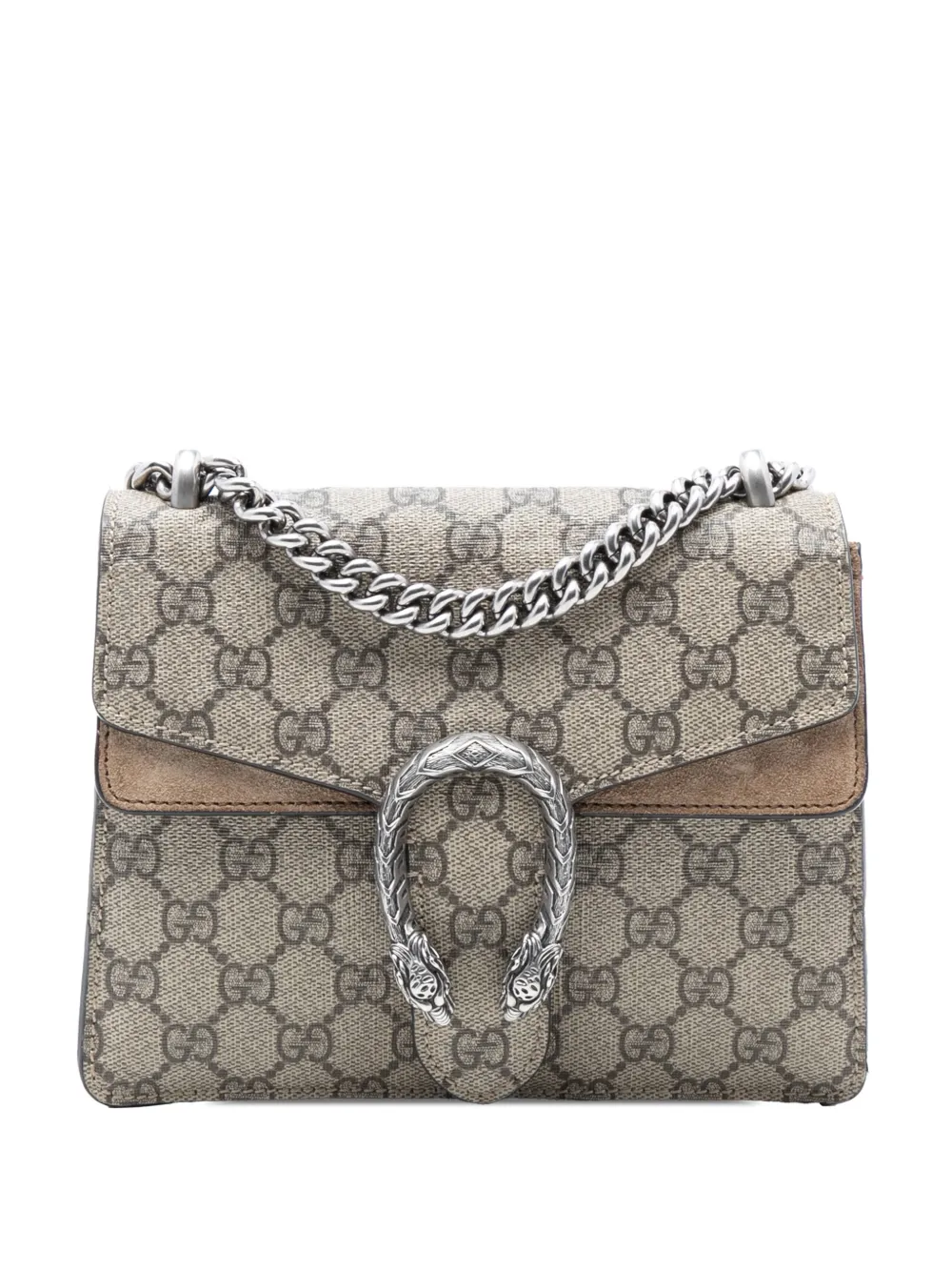 Gucci Pre-Owned 2016-2025 Small GG Supreme Dionysus crossbody bag - Marrone