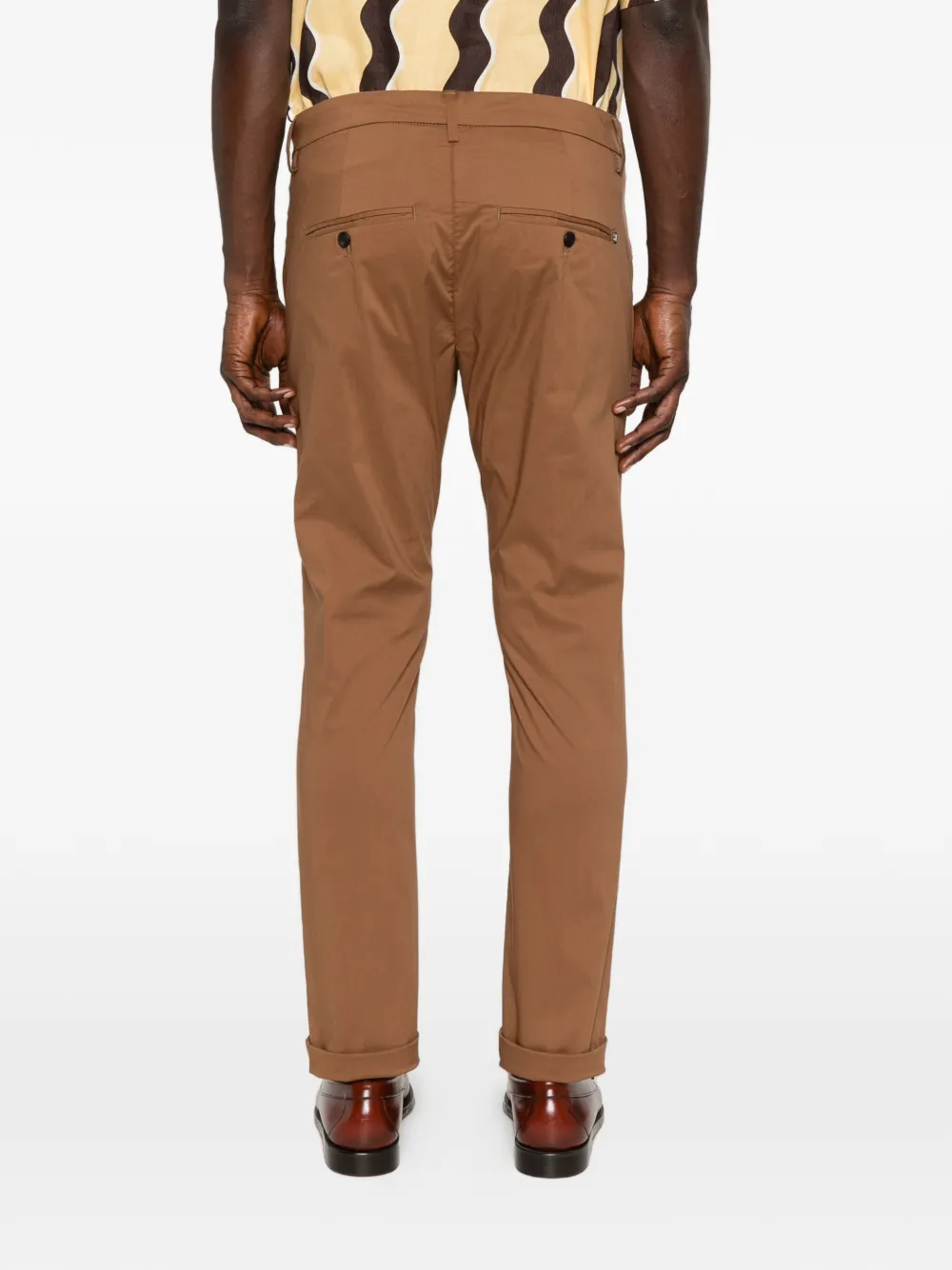 DONDUP Broek met cuffs Bruin