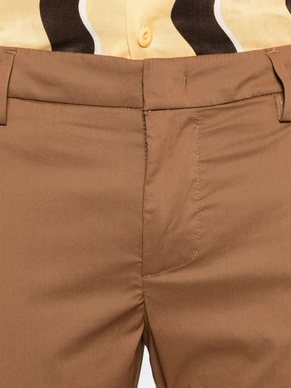 DONDUP Broek met cuffs Bruin