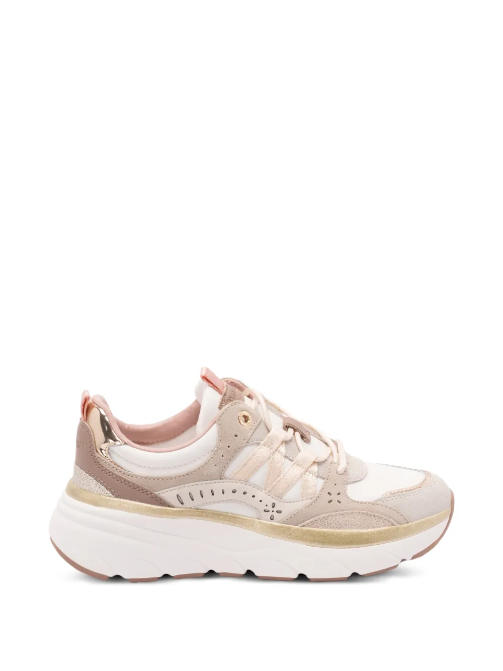 TWINSET lace-up sneakers Beige