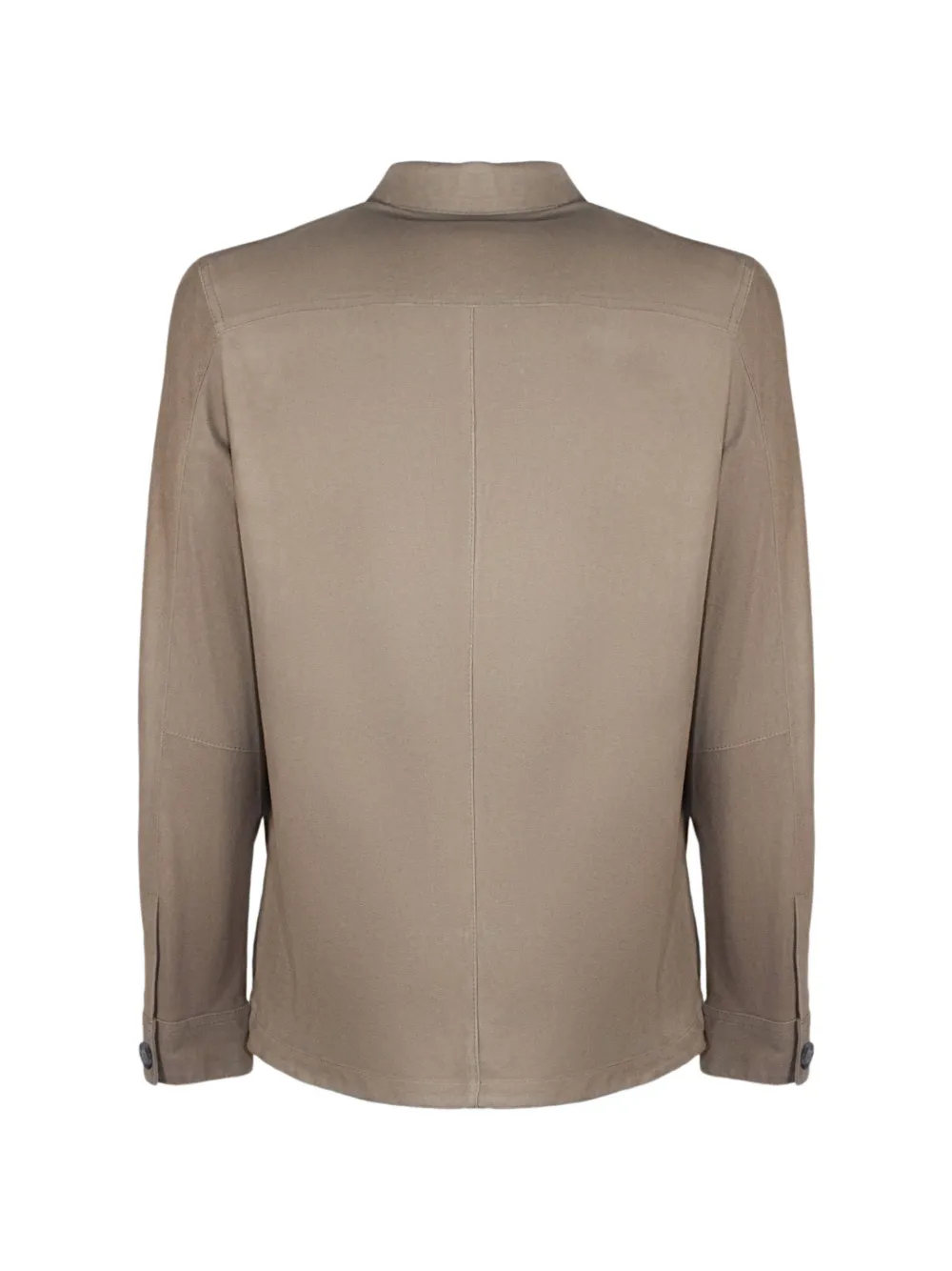 VOLFAGLI 우라노 버튼 프런트 스웨이드 셔츠 재킷 | 가죽 재킷 | Image 2