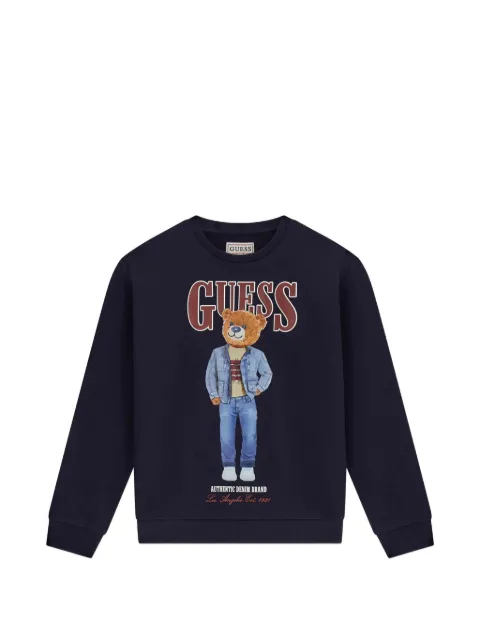 guess kids sudadera con motivo Bear