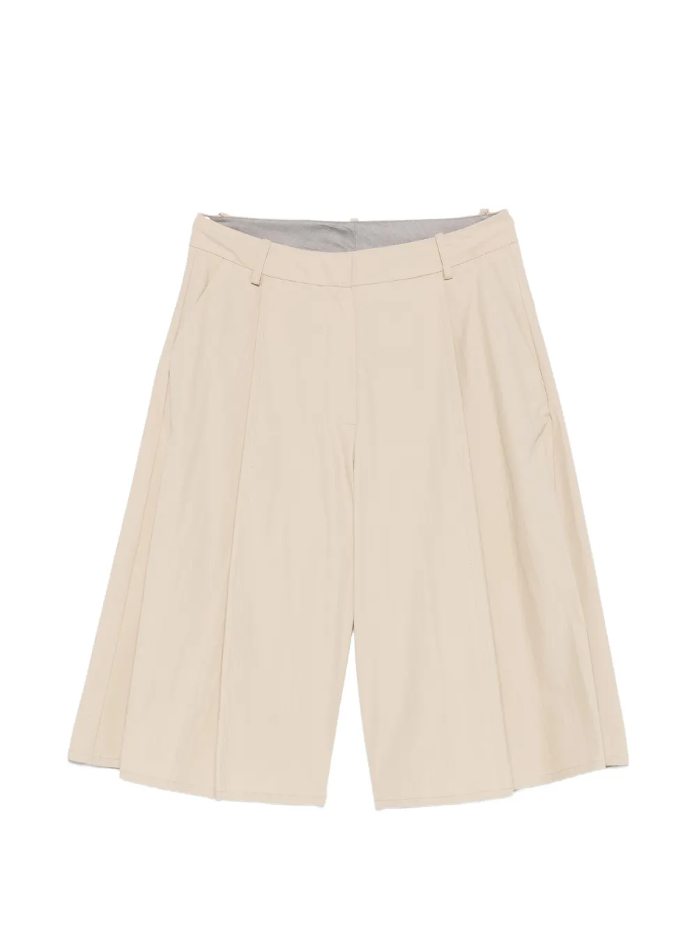 Alysi pleated shorts - Toni neutri