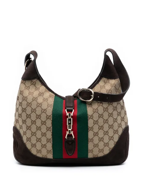 Gucci Pre-Owned bolsa crossbody GG Canvas Web Jackie O Bouvier 2016-2025