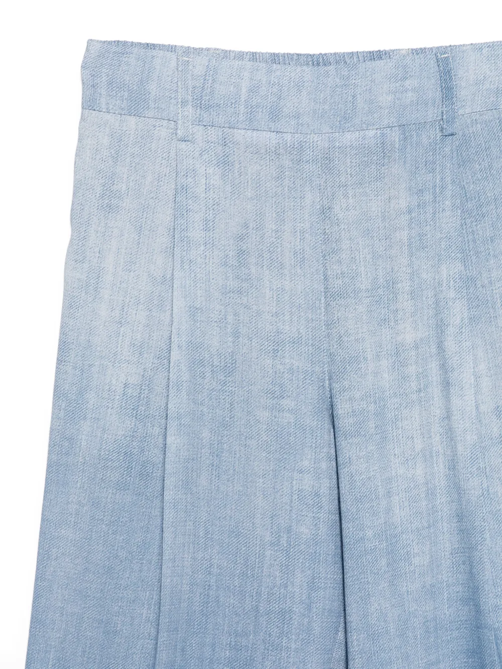 Ermanno Scervino Junior Broek met geplooide voorkant Blauw