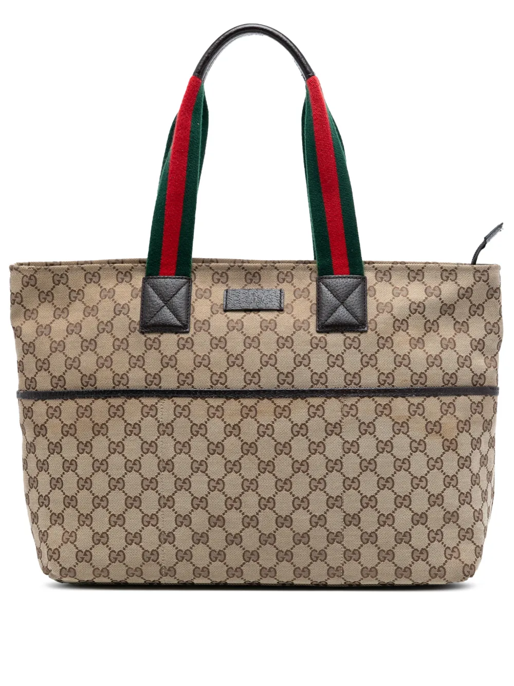 Gucci Pre-Owned 2000-2015 GG Canvas Web tote bag - Marrone