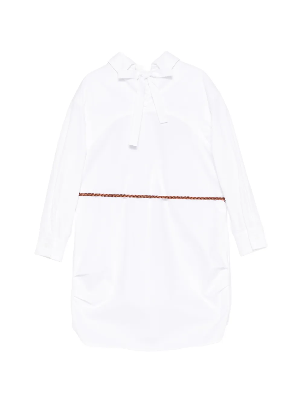 Ermanno Scervino Junior Jurk met geborduurd kant Wit