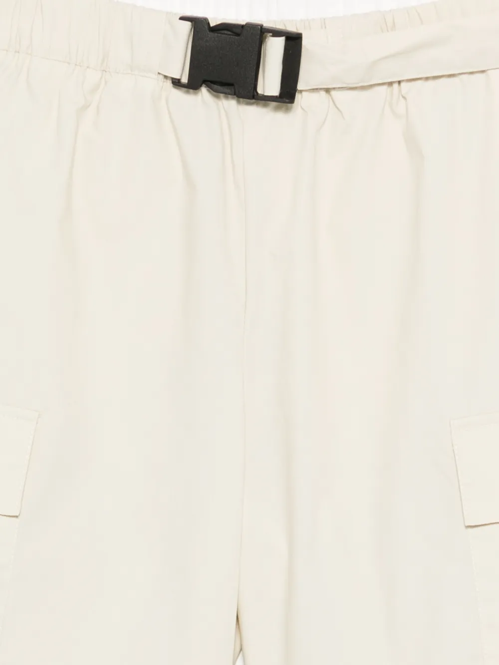  Just Cavalli Buckle-belt Cargo-pocket Shorts - Neutrals 