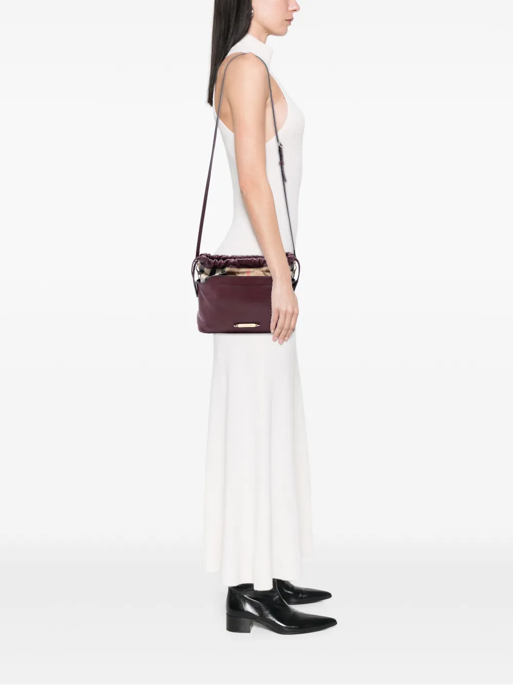 2000-2017 House Check Canvas And Calfskin Little Crush Crossbody Bag