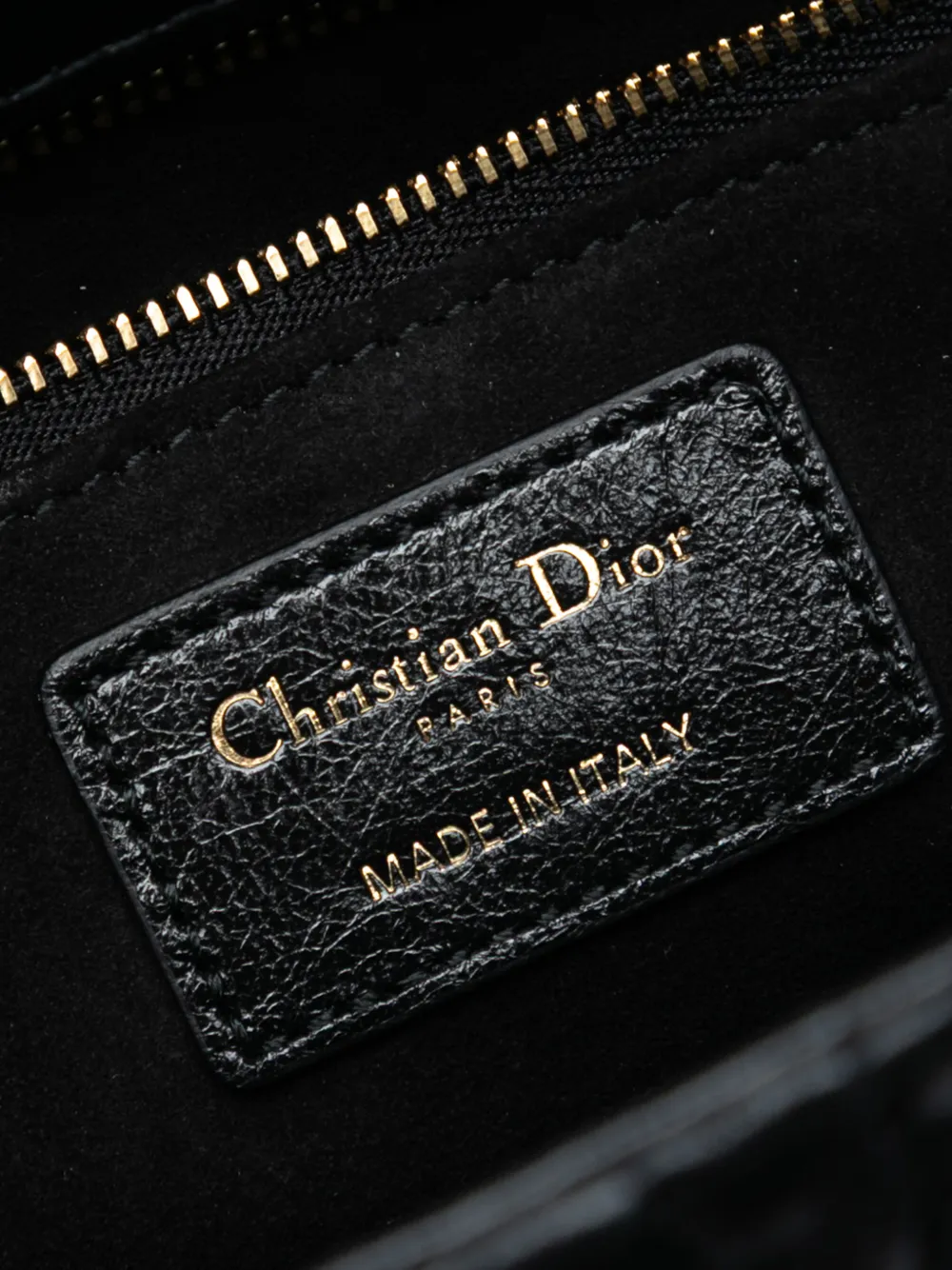 2019 Medium Wavy Crinkled Lambskin Lady Dior Satchel