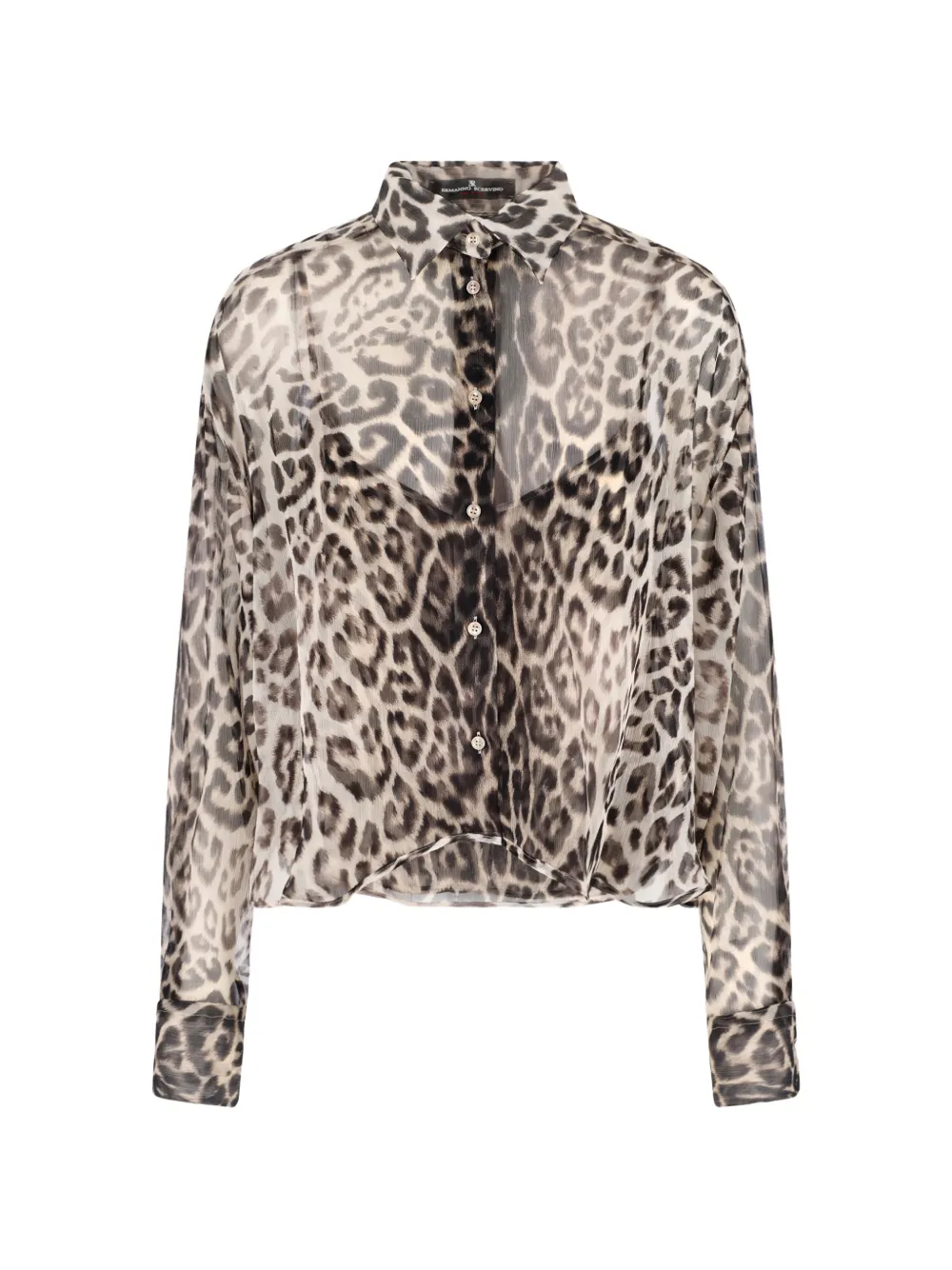 Ermanno Scervino animal-print long-sleeve shirt - Toni neutri