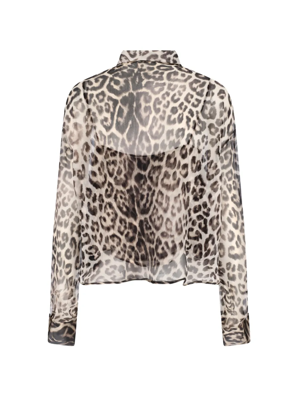 Ermanno Scervino blouse met dierenprint Beige