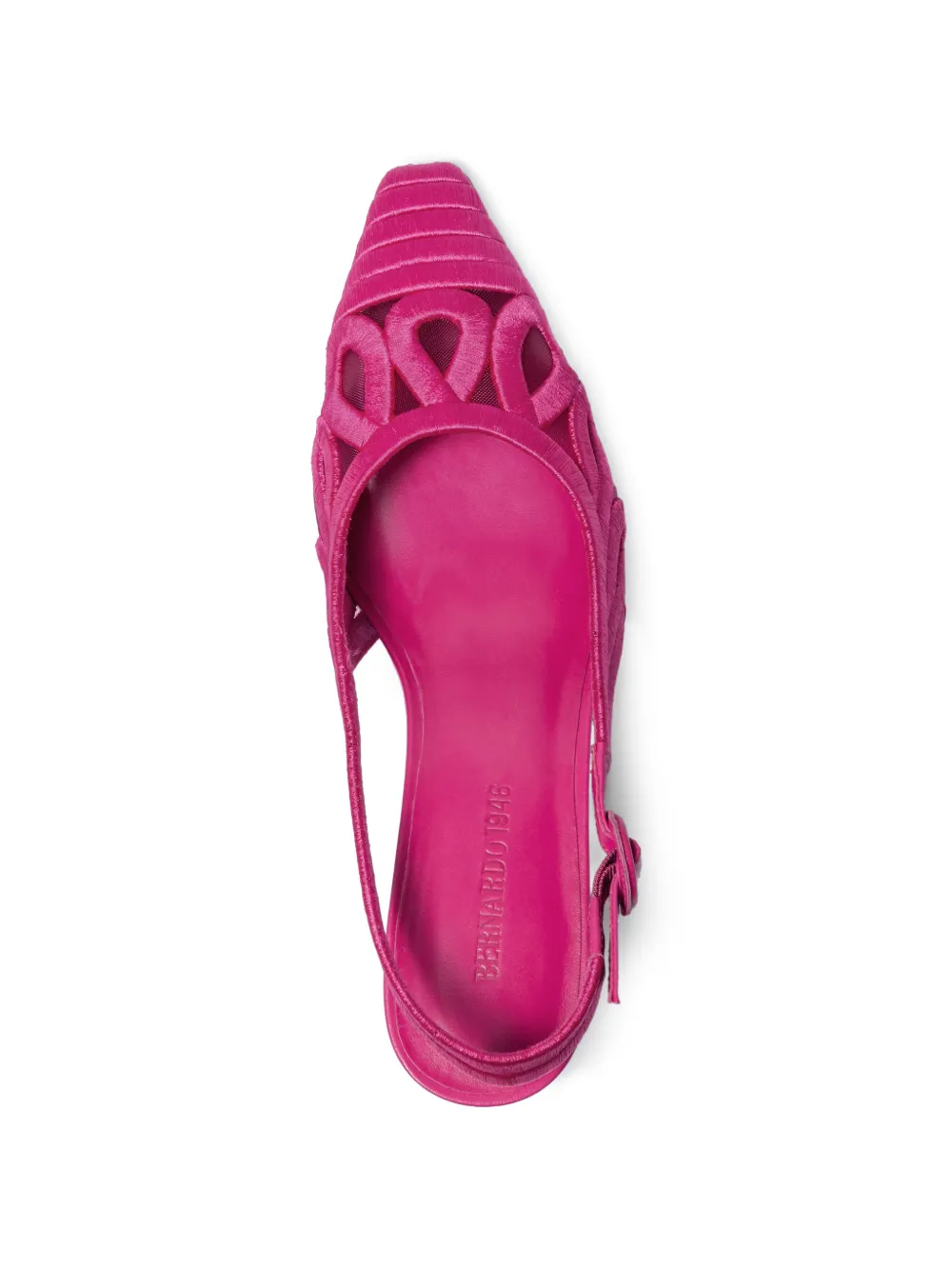  Bernardo Madinah Cut-out Slingback Pumps - Pink 
