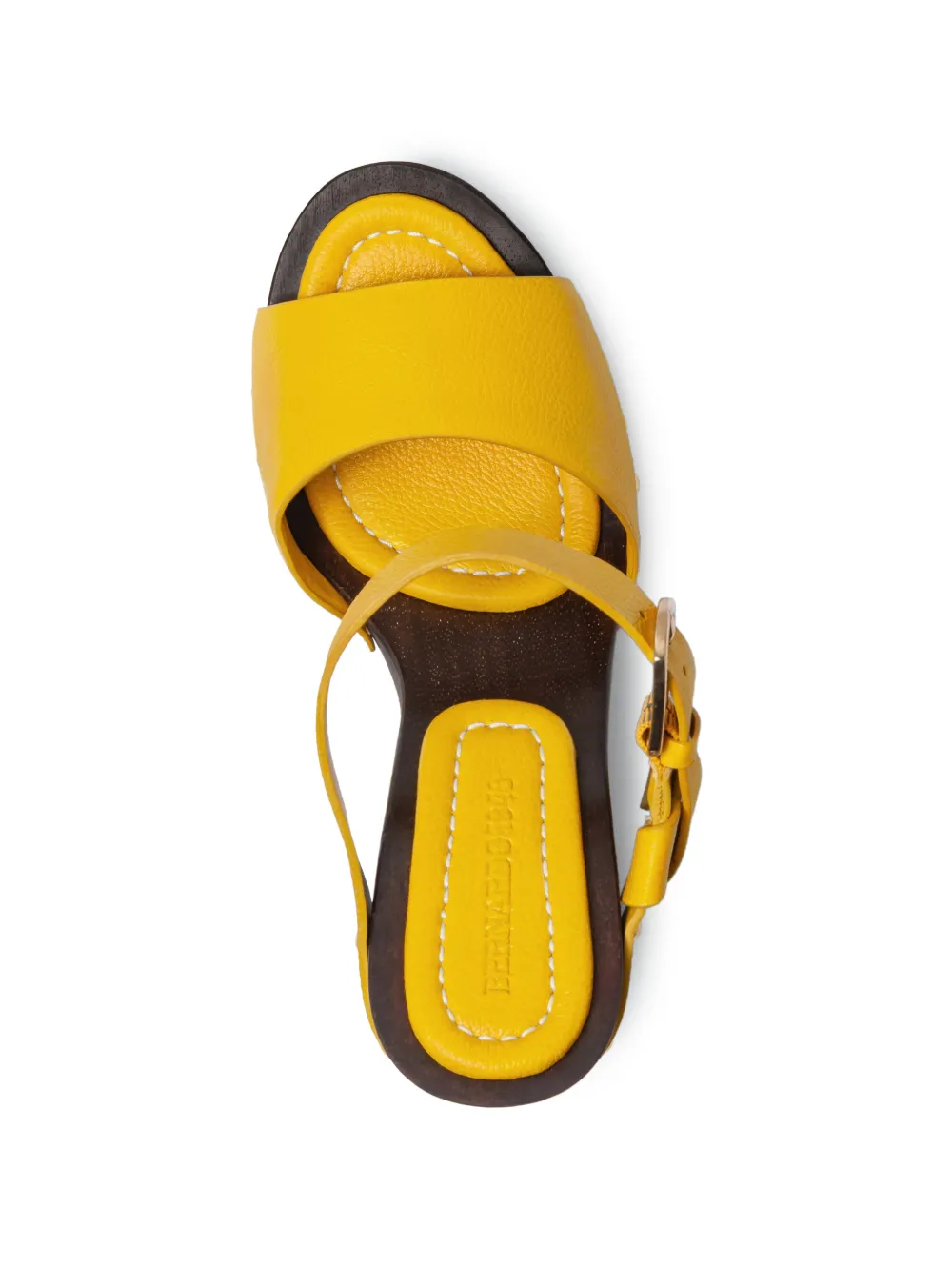 Bernardo Luxor sandalen met plateauzool en studs Geel