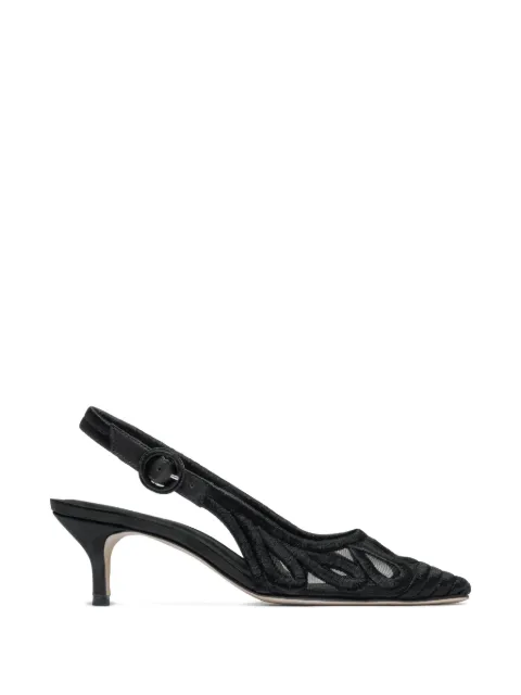 Bernardo Madinah embroidered slingback pumps