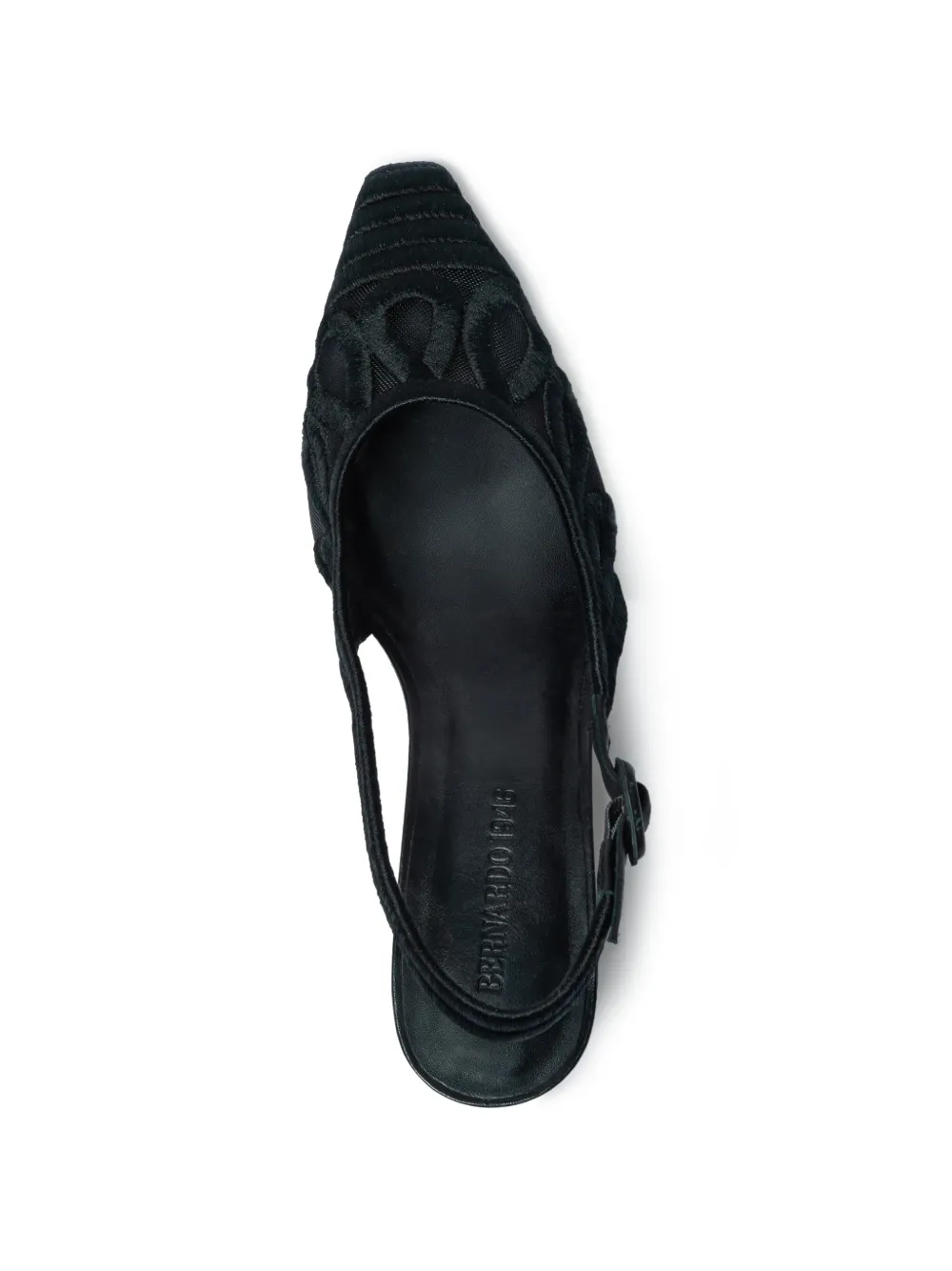  Bernardo Madinah Embroidered Slingback Pumps - Black 