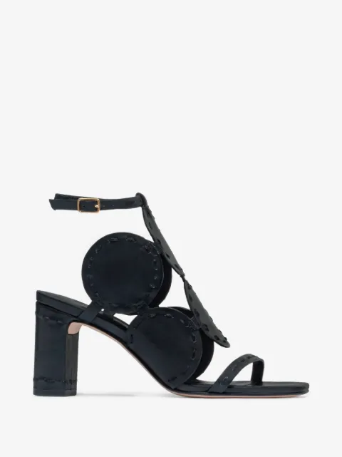 Bernardo New Moon appliqué ankle-strap sandals