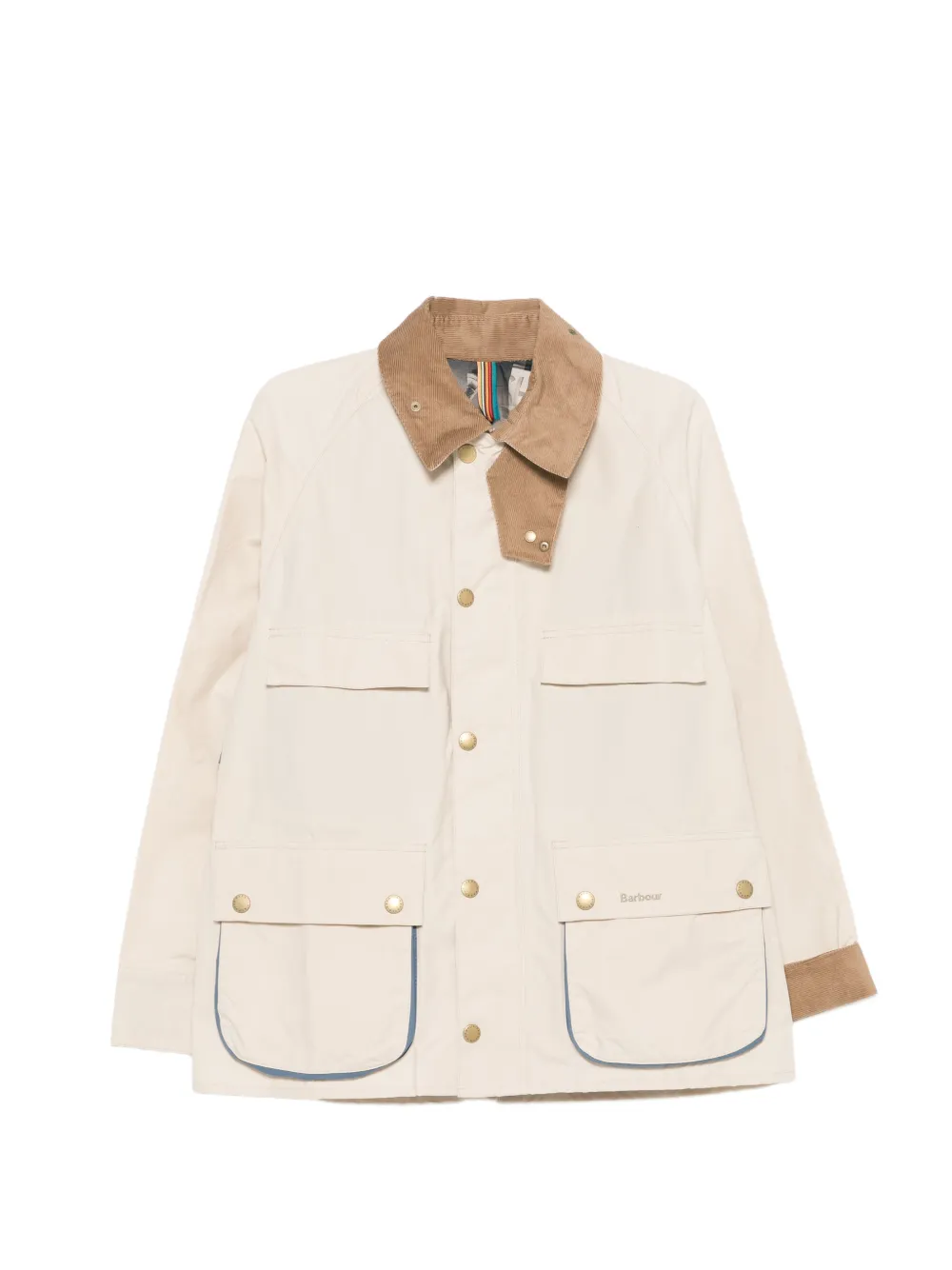 CHIARA D'ESTE x Paul Smith corduroy pocket coat - Toni neutri